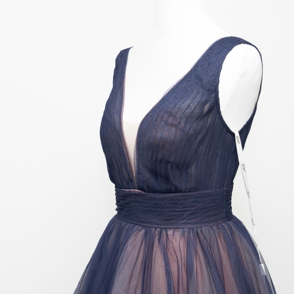 Mac Duggal - Ombre  Tulle A-Line Midi Dress 20403 - Picture 11 of 14